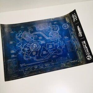 Disney Avengers Campus Stark Industries Blueprint Map Poster